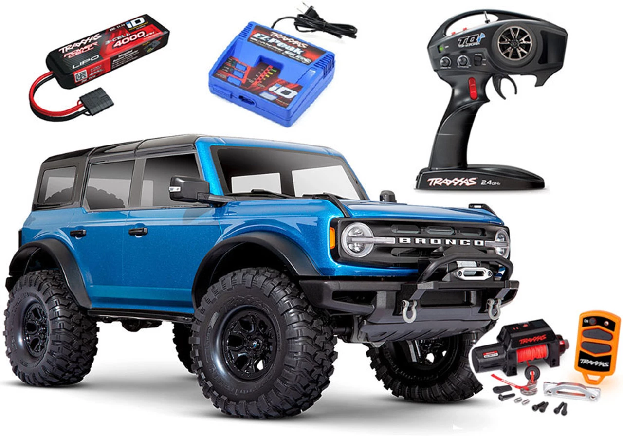 Traxxas TRX-4 2021 Ford Bronco 4WD RTR Crawler Trail Truck w/3s LiPo COMBO W/FREE WINCH KIT #8855 Red 17 Traxxas TRX-4 2021 Ford Bronco 4WD RTR Crawler Trail Truck w/3s LiPo COMBO W/FREE WINCH KIT #8855 Red - Image 15