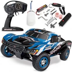 Traxxas Slayer Pro 4x4 Nitro RTR Short Course RC Truck w/TSM Blue -Cars & Trucks Sales 198 source 1568170157