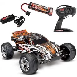 Traxxas Rustler XL-5 RTR RC Truck w/ID Battery & Quick Charger Orange -Cars & Trucks Sales 443 source 1595188808