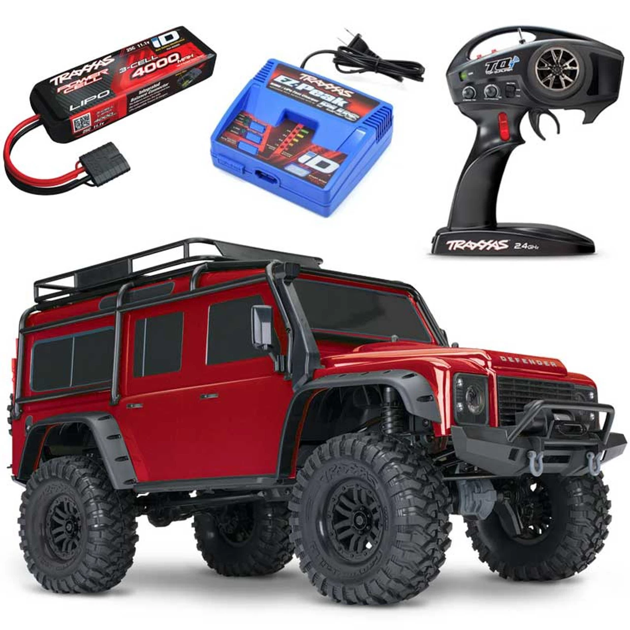 Traxxas TRX-4 Land Rover Defender RC 4x4 Rock Crawler RTR w/3S LiPo COMBO Silver 14 Traxxas TRX-4 Land Rover Defender RC 4x4 Rock Crawler RTR w/3S LiPo COMBO Silver - Image 12