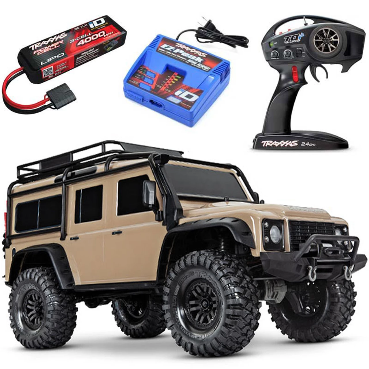 Traxxas TRX-4 Land Rover Defender RC 4x4 Rock Crawler RTR w/3S LiPo COMBO Silver 17 Traxxas TRX-4 Land Rover Defender RC 4x4 Rock Crawler RTR w/3S LiPo COMBO Silver - Image 15