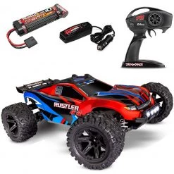 Traxxas Rustler 4x4 XL-5 Brushed RTR Stadium Truck w/Battery & DC Charger w/ LED LIGHTS Orange -Cars & Trucks Sales 979 source 1653080499