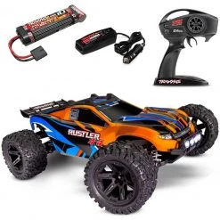 Traxxas Rustler 4x4 XL-5 Brushed RTR Stadium Truck w/Battery & DC Charger w/ LED LIGHTS Orange -Cars & Trucks Sales 980 source 1653080499