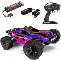 Traxxas Rustler 4x4 XL-5 Brushed RTR Stadium Truck w/Battery & DC Charger w/ LED LIGHTS Orange -Cars & Trucks Sales 981 source 1653080499
