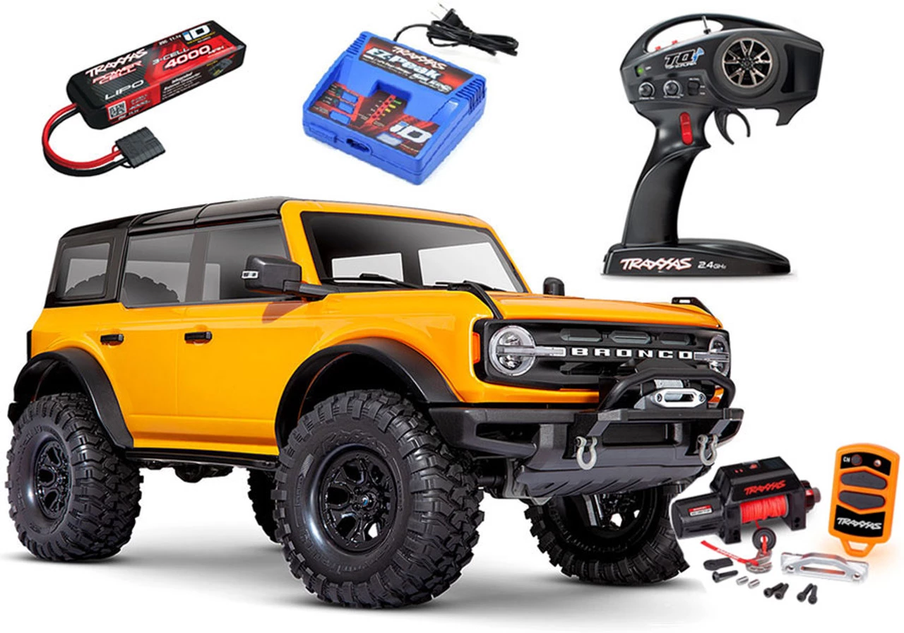 Traxxas TRX-4 2021 Ford Bronco 4WD RTR Crawler Trail Truck w/3s LiPo COMBO W/FREE WINCH KIT #8855 Red 14 Traxxas TRX-4 2021 Ford Bronco 4WD RTR Crawler Trail Truck w/3s LiPo COMBO W/FREE WINCH KIT #8855 Red - Image 12