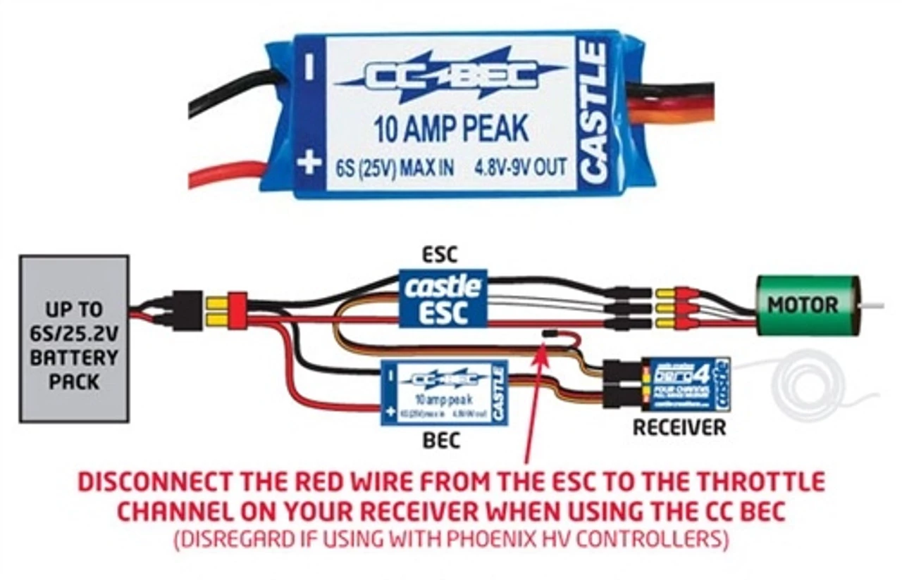 Castle Creations BEC (Battery Eliminator Circuit) for 2S-6S LiPo 3 Castle Creations BEC (Battery Eliminator Circuit) for 2S-6S LiPo