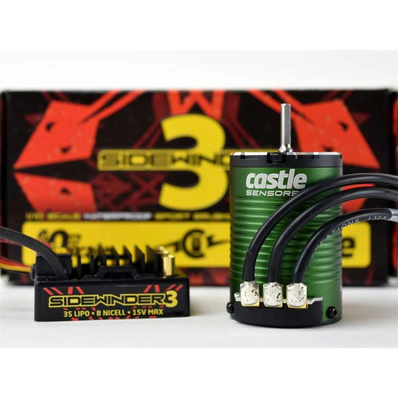 Castle Creations Sidewinder SV3 Waterproof ESC & 1406-5700Kv Brushless Motor 4 Castle Creations Sidewinder SV3 Waterproof ESC & 1406-5700Kv Brushless Motor - Image 2