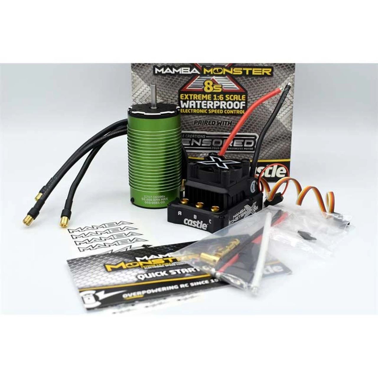 Castle Creations 1/6 Mamba Monster X 8S 33.6V ESC w/1717-1650KV Brushless Motor 5 Castle Creations 1/6 Mamba Monster X 8S 33.6V ESC w/1717-1650KV Brushless Motor - Image 3