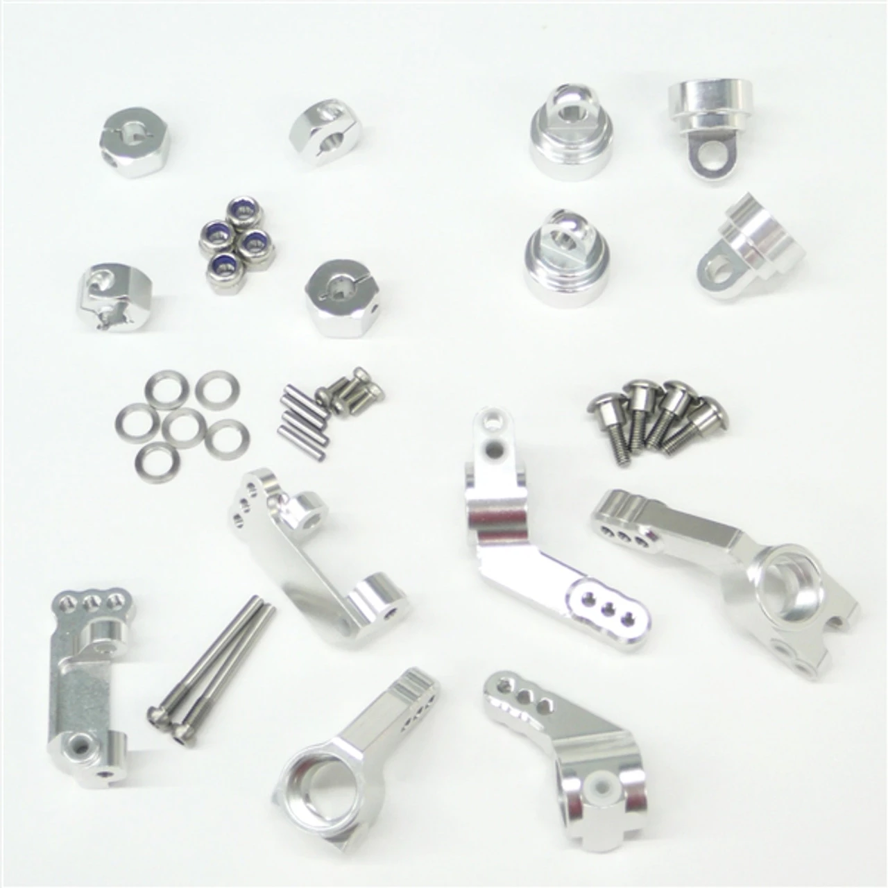 Gen3 RC Silver Aluminum Suspension Upgrade for Traxxas 1/10 2WD Slash Rustler Stampede 3 Gen3 RC Silver Aluminum Suspension Upgrade for Traxxas 1/10 2WD Slash Rustler Stampede