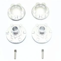 GPM Racing GPM Silver Aluminum Wheel Hex Claw & Locking Nuts for E-Revo 2.0