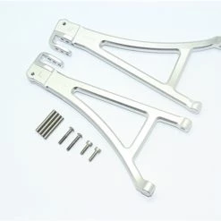 GPM Racing GPM Silver Aluminum Front Lower Suspension Arms for E-Revo 2.0