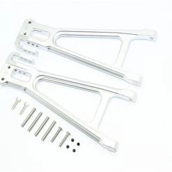 GPM Racing GPM Silver Aluminum Rear Lower Suspension Arms for E-Revo 2.0