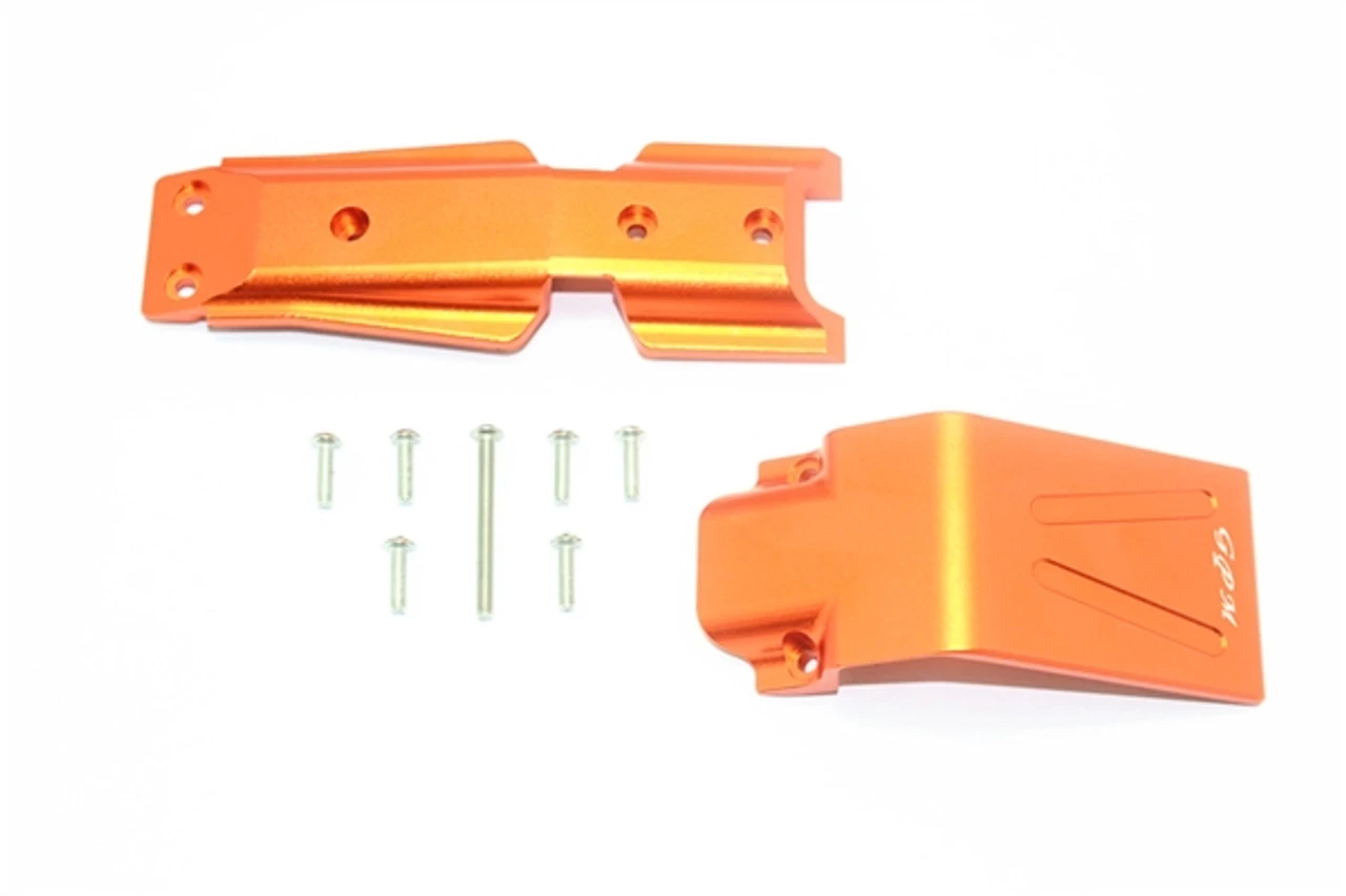 GPM Racing GPM Orange Aluminum Front Skid Plate Set for E-Revo 2.0 3 GPM Racing GPM Orange Aluminum Front Skid Plate Set for E-Revo 2.0