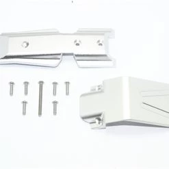 GPM Racing GPM Silver Aluminum Front Skid Plate Set for E-Revo 2.0