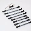 GPM Racing GPM Complete Gunmetal Aluminum Tie Rod & Pushrod Set for 1/16 E-Revo & Summit -Cars & Trucks Sales GPM ERV160 GS BEBK 2 53611.1655499650