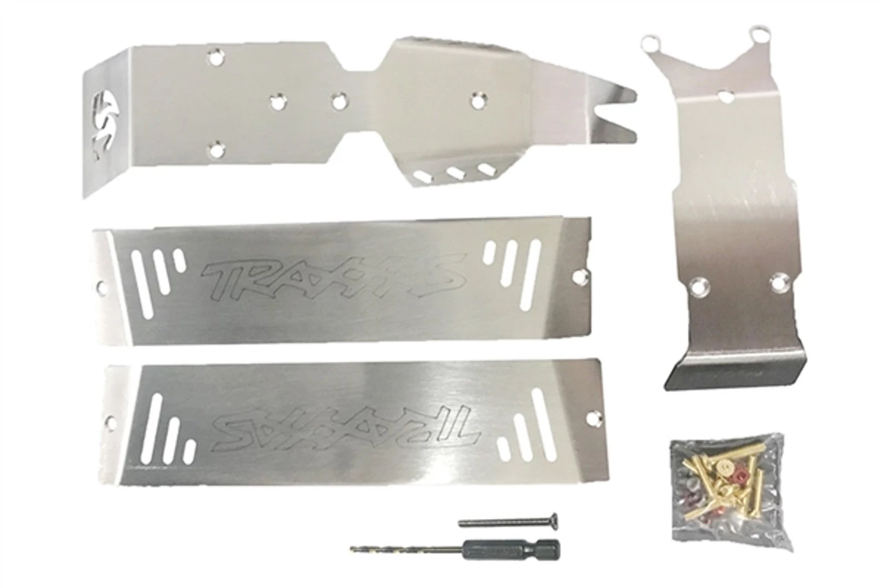 GPM Racing GPM Complete Stainless Steel Skid Plate Set for E-Revo 2.0 3 GPM Racing GPM Complete Stainless Steel Skid Plate Set for E-Revo 2.0