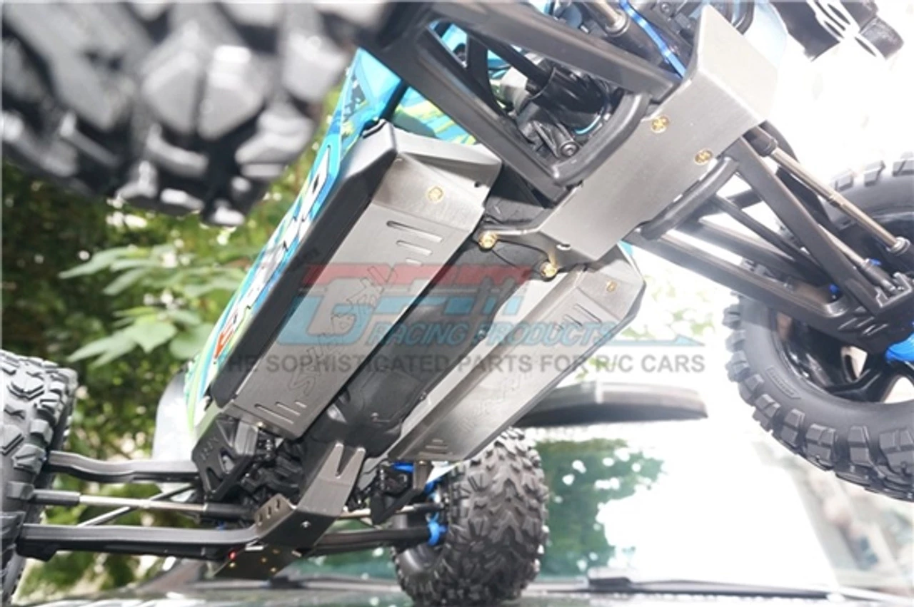 GPM Racing GPM Complete Stainless Steel Skid Plate Set for E-Revo 2.0 4 GPM Racing GPM Complete Stainless Steel Skid Plate Set for E-Revo 2.0 - Image 2