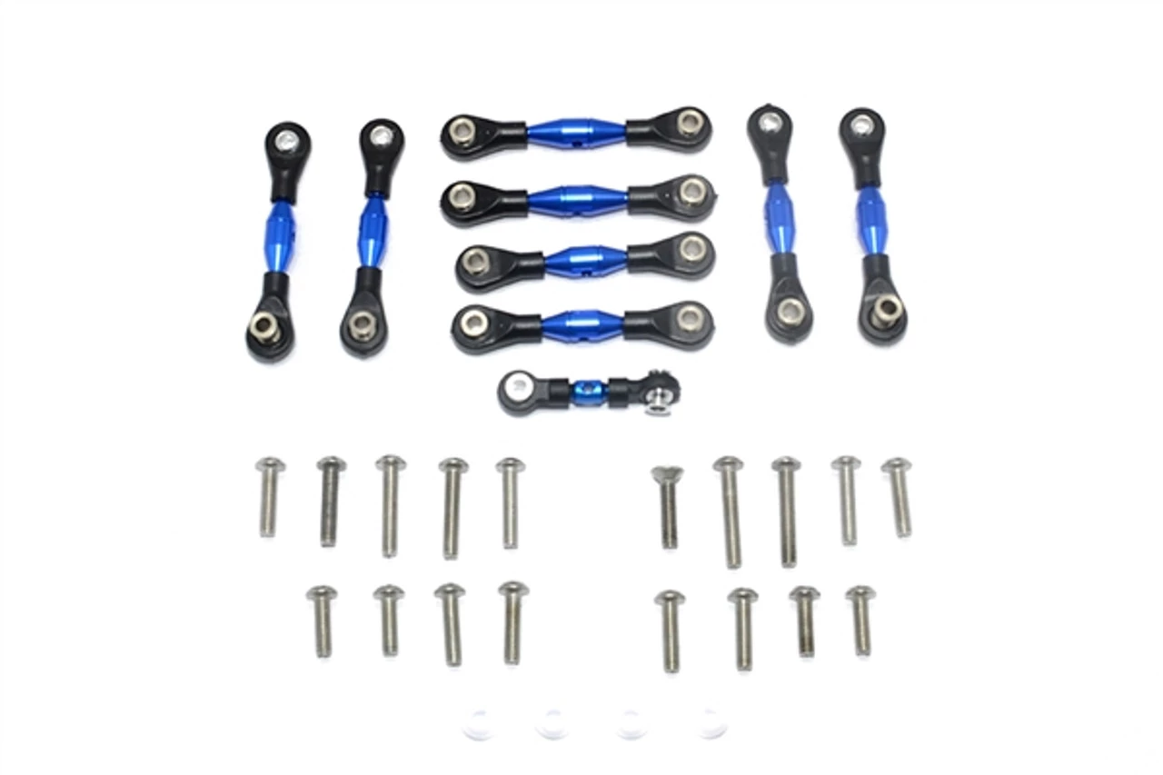 GPM Racing GPM Blue Complete Aluminum Tie Rod & Steering Link Set for 4-Tec 2.0 3 GPM Racing GPM Blue Complete Aluminum Tie Rod & Steering Link Set for 4-Tec 2.0