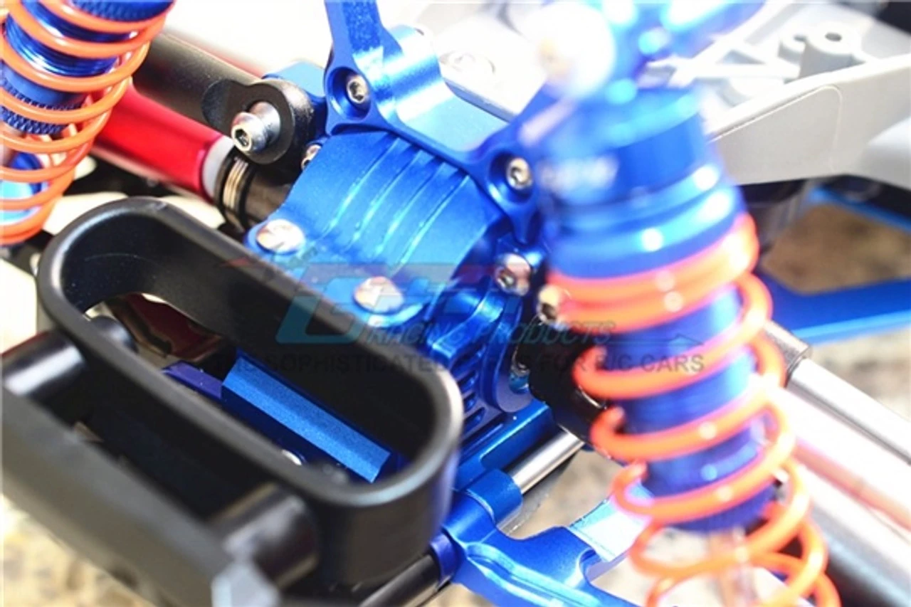 GPM Racing GPM Aluminum Front Gearbox for 4x4 Slash Rustler Stampede (Blue) 4 GPM Racing GPM Aluminum Front Gearbox for 4x4 Slash Rustler Stampede (Blue) - Image 2