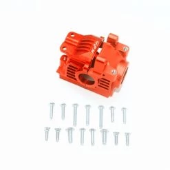 GPM Racing GPM Aluminum Rear Gearbox for 4x4 Slash Rustler Stampede (Orange)