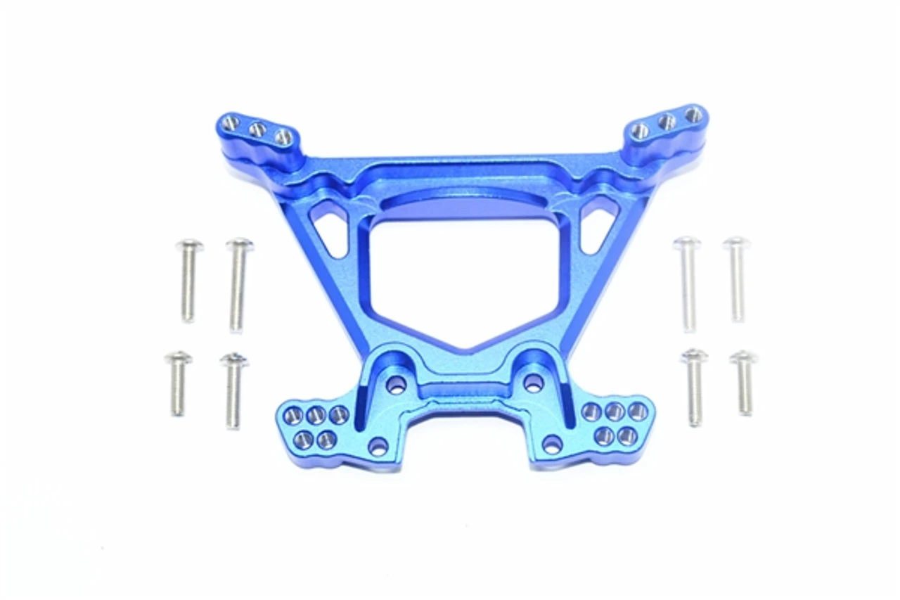GPM Racing GPM Blue Aluminum Rear Shock Tower for Rustler 4x4 3 GPM Racing GPM Blue Aluminum Rear Shock Tower for Rustler 4x4