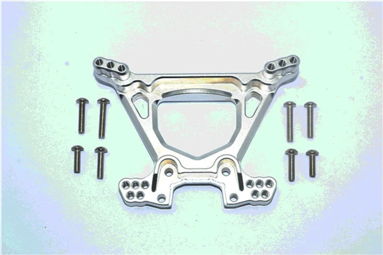 GPM Racing GPM Silver Aluminum Rear Shock Tower for Rustler 4x4 3 GPM Racing GPM Silver Aluminum Rear Shock Tower for Rustler 4x4