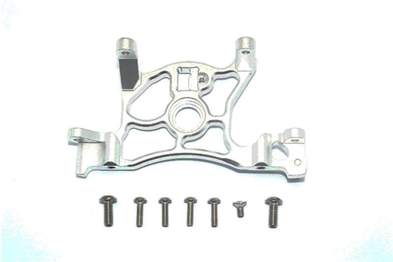 GPM Racing GPM Silver Aluminum Motor Mount for Rustler 4x4 & Slash 4x4 LCG 3 GPM Racing GPM Silver Aluminum Motor Mount for Rustler 4x4 & Slash 4x4 LCG