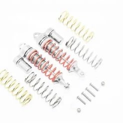 GPM Racing GPM Aluminum Front Adjustable Piggyback Shocks for 4x4 Slash Rustler Stampede (Silver)