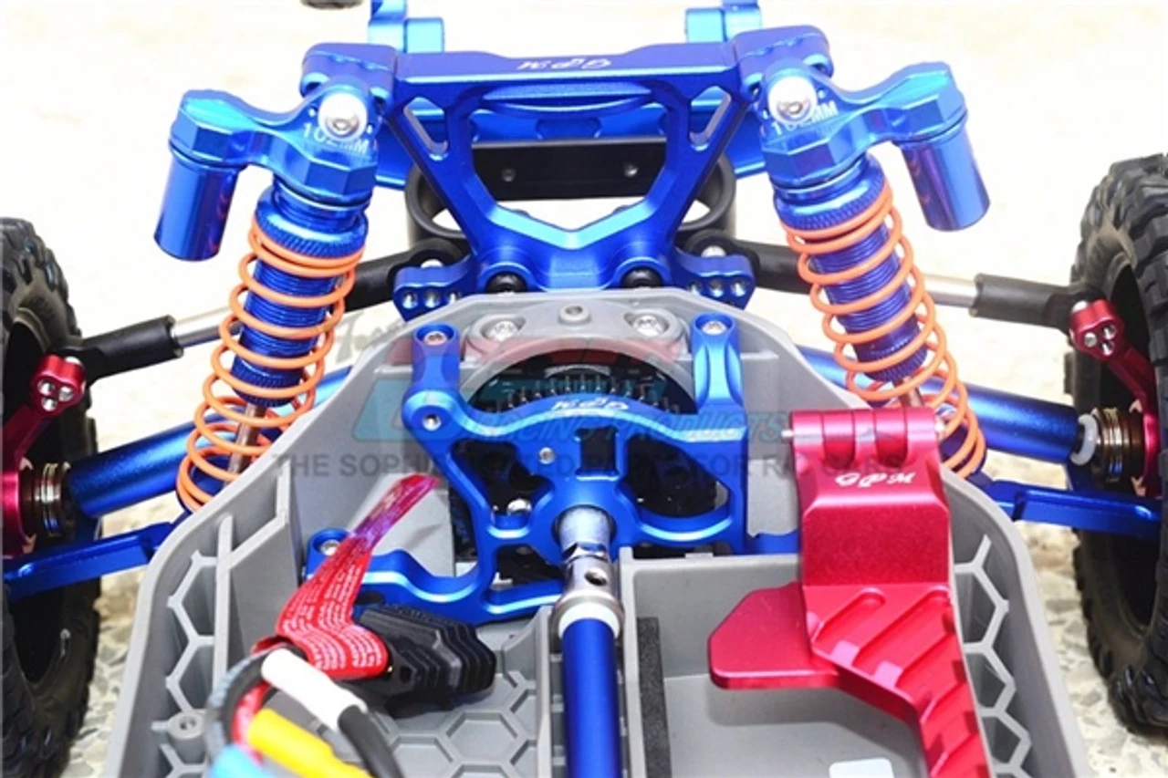 GPM Racing GPM Aluminum Rear Adjustable Piggyback Shocks for 4x4 Slash Rustler Stampede (Red) 4 GPM Racing GPM Aluminum Rear Adjustable Piggyback Shocks for 4x4 Slash Rustler Stampede (Red) - Image 2