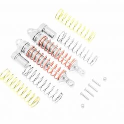 GPM Racing GPM Aluminum Rear Adjustable Piggyback Shocks for 4x4 Slash Rustler Stampede (Silver)