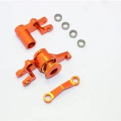 GPM Racing GPM Orange Aluminum Steering Bellcrank & Servo Saver for 4x4 Slash Rustler Stampede Rally