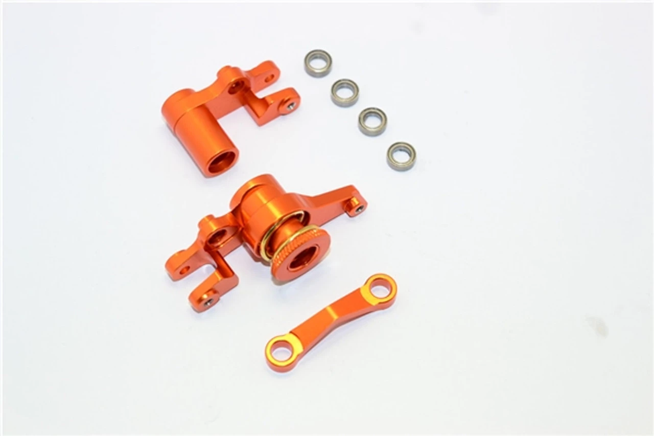 GPM Racing GPM Orange Aluminum Steering Bellcrank & Servo Saver for 4x4 Slash Rustler Stampede Rally 3 GPM Racing GPM Orange Aluminum Steering Bellcrank & Servo Saver for 4x4 Slash Rustler Stampede Rally