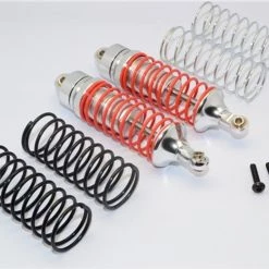 GPM Racing GPM Silver Aluminum Front Shocks for 4x4 Slash Rustler Stampede