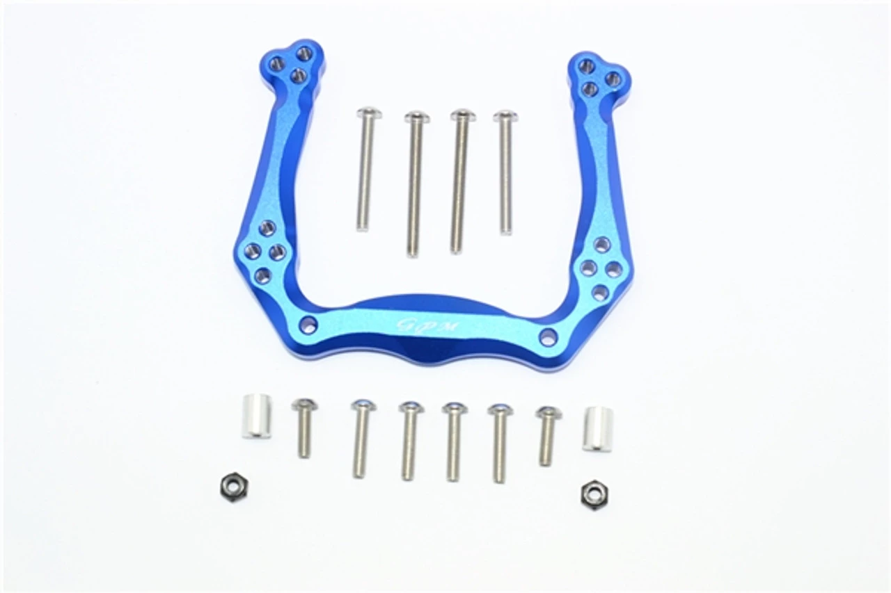 GPM Racing GPM Blue Aluminum Front Shock Tower fits 2WD Stampede Rustler Slash Bandit 3 GPM Racing GPM Blue Aluminum Front Shock Tower fits 2WD Stampede Rustler Slash Bandit