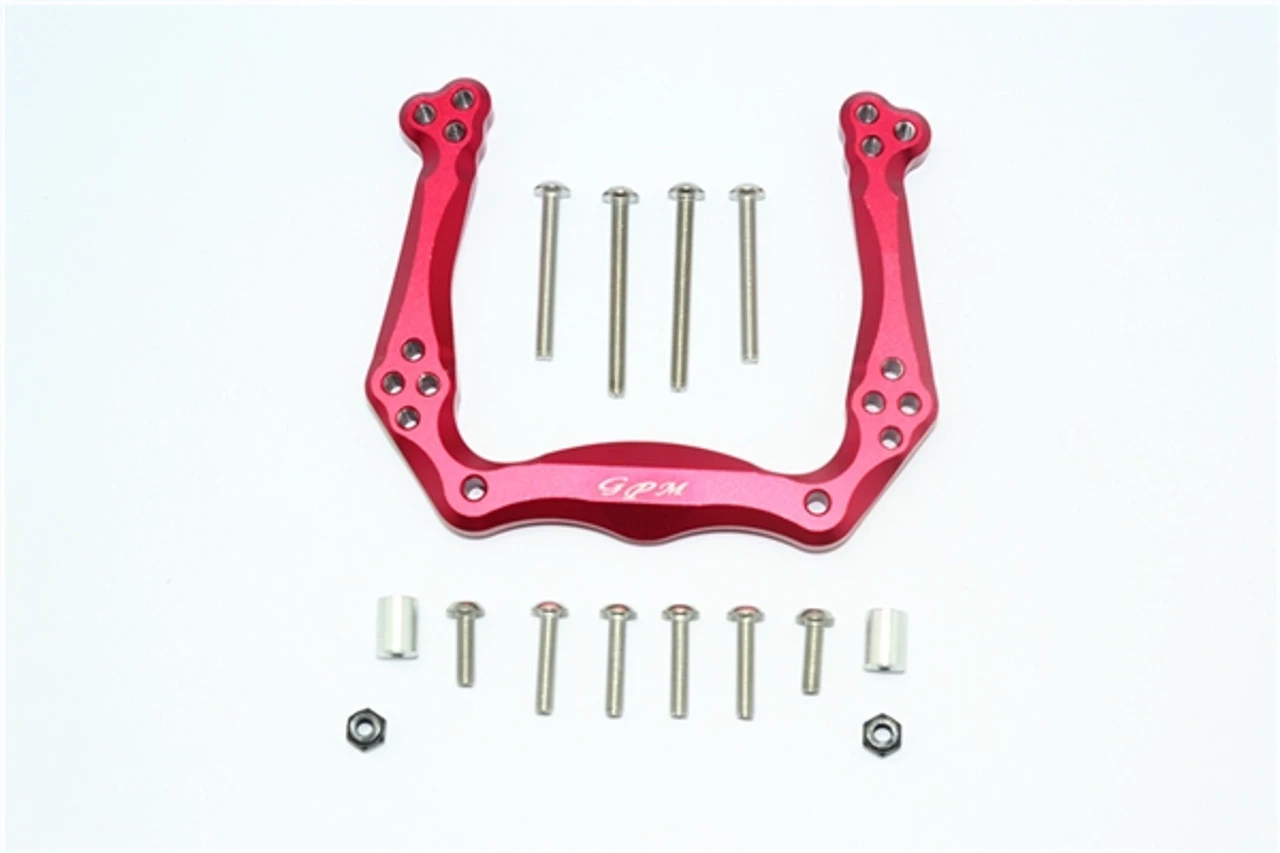 GPM Racing GPM Red Aluminum Front Shock Tower fits 2WD Stampede Rustler Slash Bandit 3 GPM Racing GPM Red Aluminum Front Shock Tower fits 2WD Stampede Rustler Slash Bandit