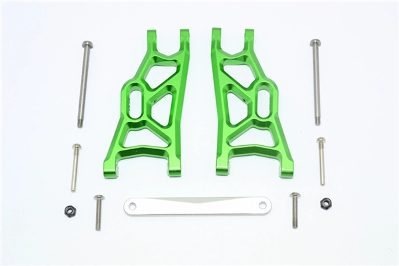 GPM Racing GPM Green Aluminum Front Suspension Arms fits 2WD Stampede Rustler Slash 3 GPM Racing GPM Green Aluminum Front Suspension Arms fits 2WD Stampede Rustler Slash