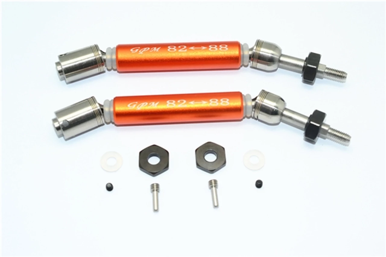GPM Racing GPM Orange Stainless Steel & Aluminum Rear CVD Driveshaft Set w/Hex for 4x4 Slash Rustler Stampede Rally & 2WD Slash 3 GPM Racing GPM Orange Stainless Steel & Aluminum Rear CVD Driveshaft Set w/Hex for 4x4 Slash Rustler Stampede Rally & 2WD Slash