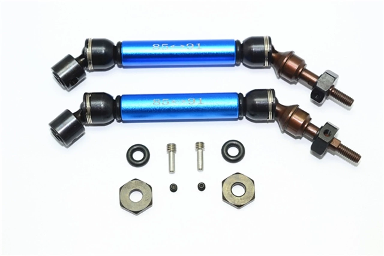 GPM Racing GPM Blue Steel & Aluminum Front CVD Driveshaft Set w/Hex for 4x4 Slash Rustler Stampede Rally 3 GPM Racing GPM Blue Steel & Aluminum Front CVD Driveshaft Set w/Hex for 4x4 Slash Rustler Stampede Rally