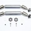 GPM Racing GPM Gunmetal Stainless Steel & Aluminum Front CVD Driveshaft Set w/Hex for 4x4 Slash Rustler Stampede Rally