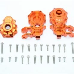 GPM Racing GPM Orange Aluminum Front Inner & Outer Portal Drive Housings for TRX-4
