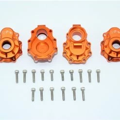 GPM Racing GPM Orange Aluminum Rear Inner & Outer Portal Drive Housings for TRX-4