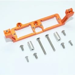 GPM Racing GPM Orange Aluminum Servo Mounts for Diff Lock Servos in TRX-4