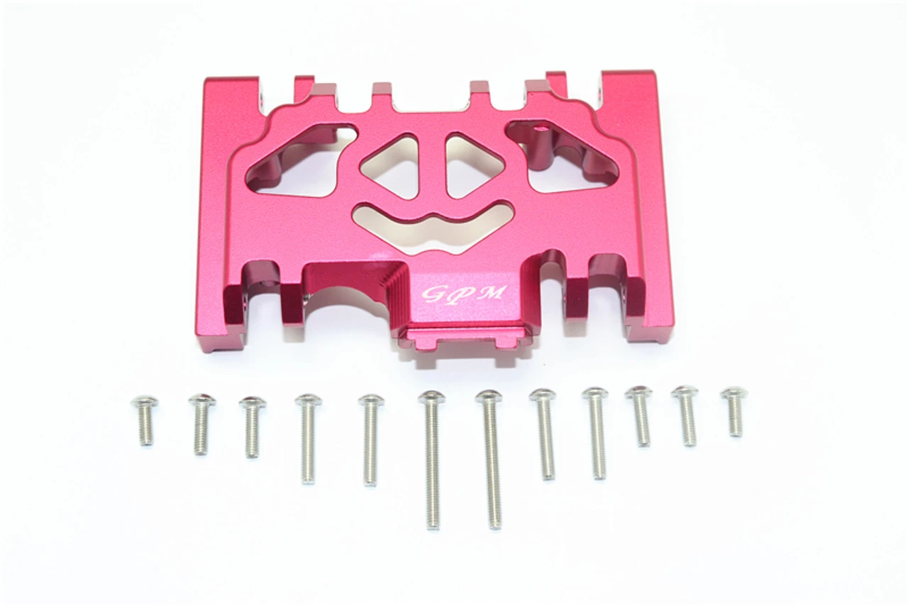 GPM Racing GPM Red Aluminum Transmission Skid Plate for TRX-4 3 GPM Racing GPM Red Aluminum Transmission Skid Plate for TRX-4