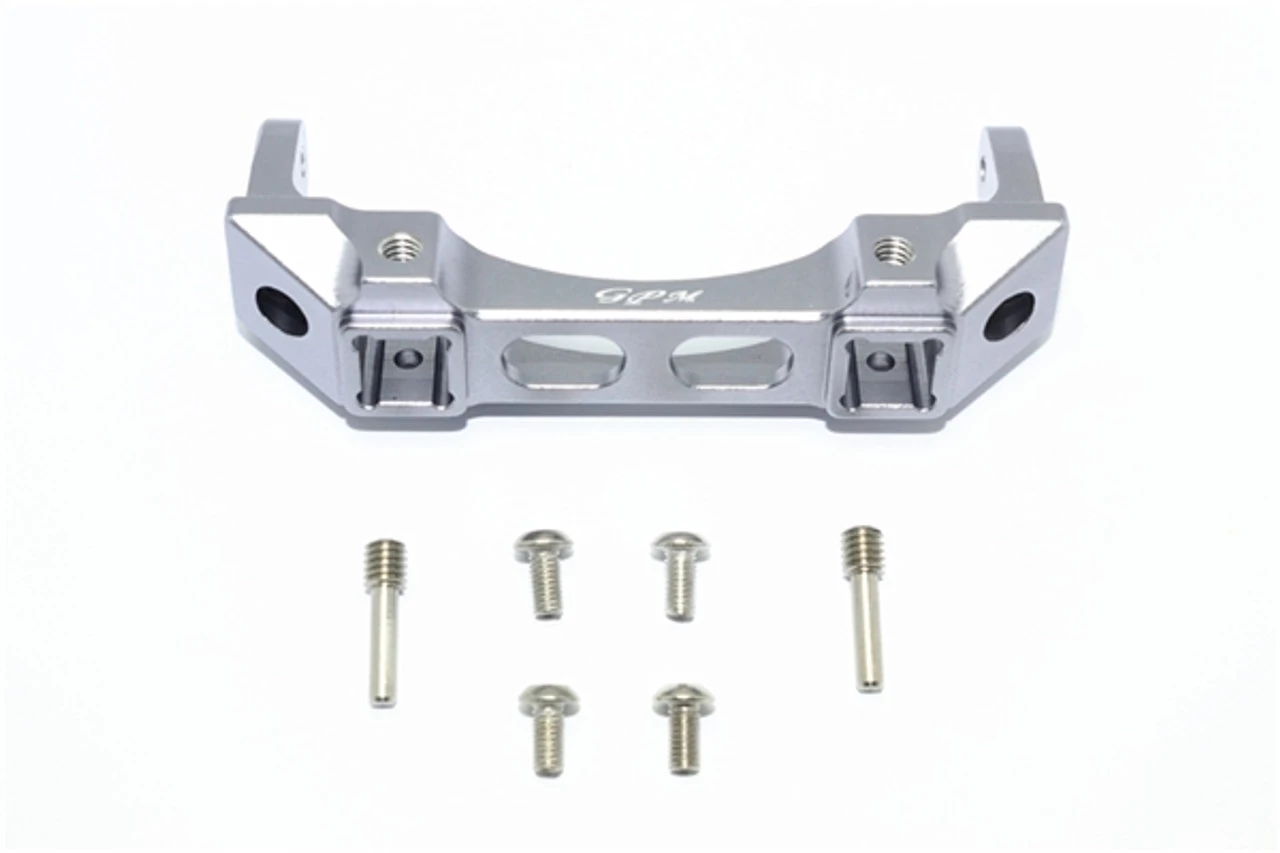 GPM Racing GPM Gunmetal Aluminum Front Bumper Mount for TRX-4 3 GPM Racing GPM Gunmetal Aluminum Front Bumper Mount for TRX-4