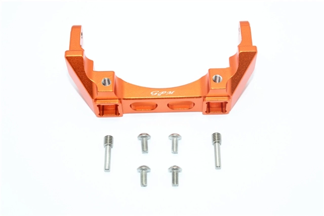 GPM Racing GPM Orange Aluminum Rear Bumper Mount for TRX-4 3 GPM Racing GPM Orange Aluminum Rear Bumper Mount for TRX-4