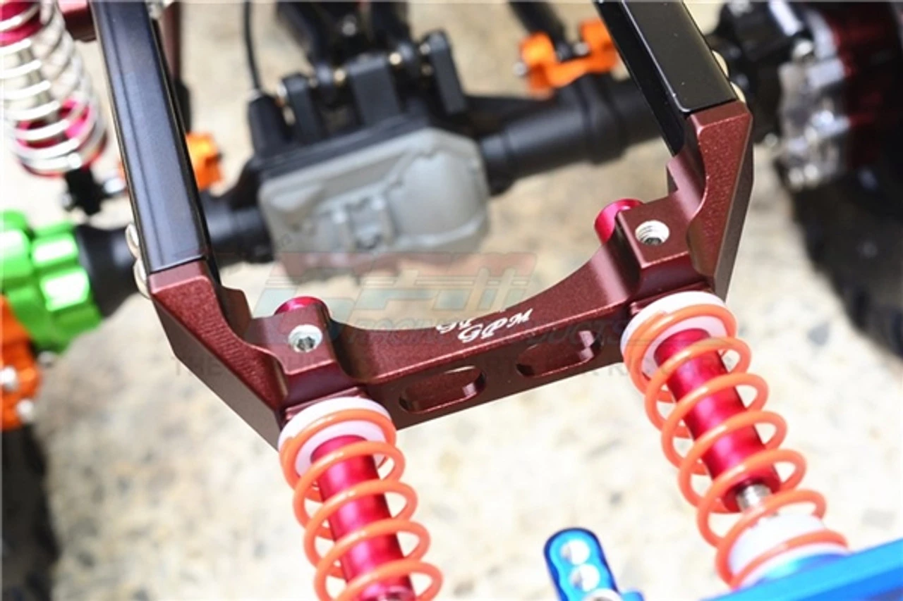 GPM Racing GPM Orange Aluminum Rear Bumper Mount for TRX-4 4 GPM Racing GPM Orange Aluminum Rear Bumper Mount for TRX-4 - Image 2