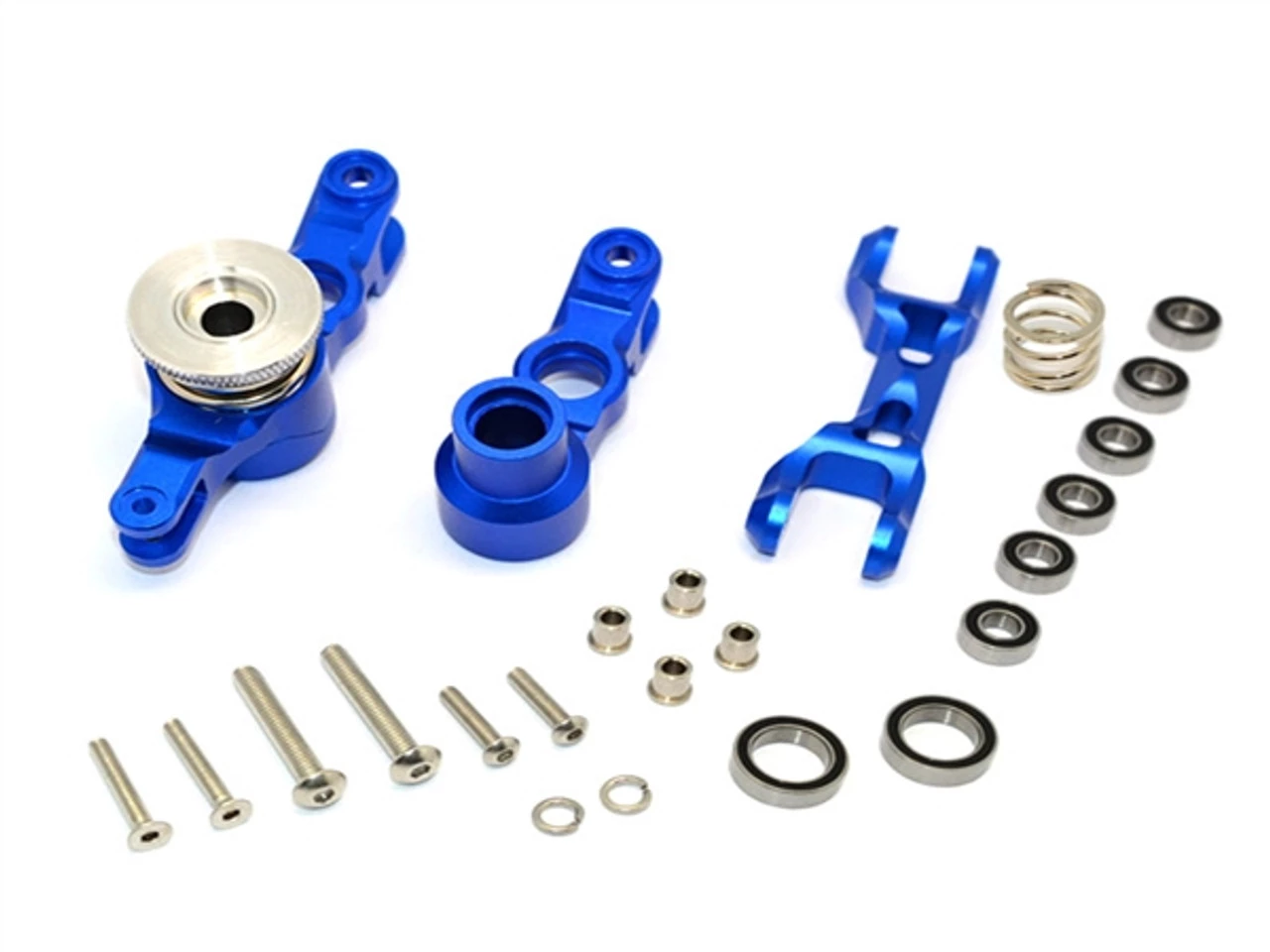 GPM Racing GPM Blue Aluminum Steering Bellcrank Assembly & Servo Saver for X-Maxx 3 GPM Racing GPM Blue Aluminum Steering Bellcrank Assembly & Servo Saver for X-Maxx