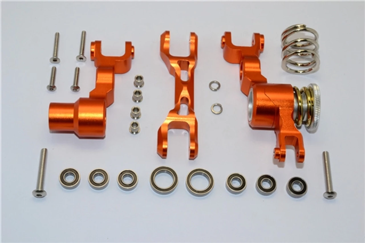 GPM Racing GPM Orange Aluminum Steering Bellcrank Assembly & Servo Saver for X-Maxx 3 GPM Racing GPM Orange Aluminum Steering Bellcrank Assembly & Servo Saver for X-Maxx