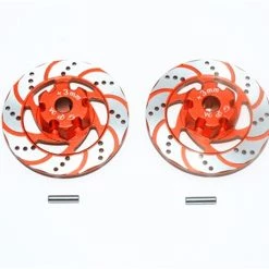 GPM Racing GPM Orange Aluminum Brake Disks with +3mm Offset Hex for UDR