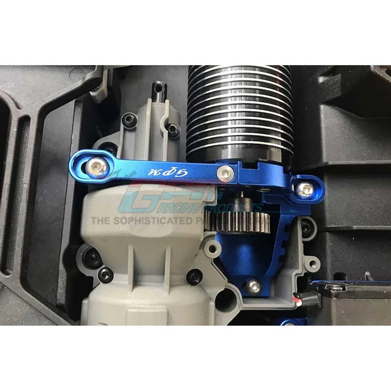 GPM Racing GPM Silver Aluminum Heatsink Motor Mount for UDR 4 GPM Racing GPM Silver Aluminum Heatsink Motor Mount for UDR - Image 2